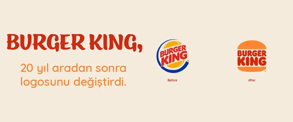 Burger King 20 Yıl Aradan Sonra Logosunu Değiştirdi